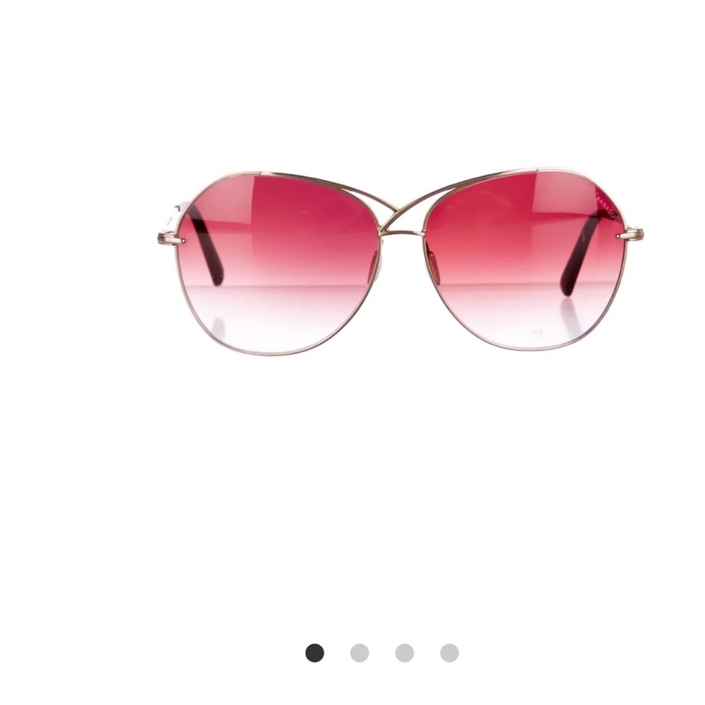 DITA Xanadu Pink and rose gold Oversized Sunglasses